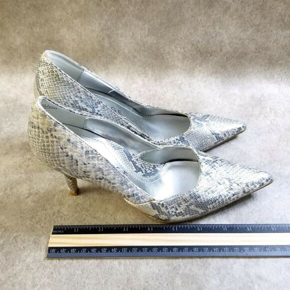 Rampage Womens Maria  Size 6 Gray  Slip On Pointed Toe 3.5" Heel Pumps - Picture 4 of 10